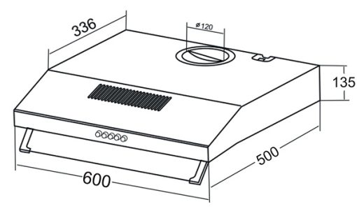 MÁY HÚT MÙI CỔ ĐIỂN KAFF KF-638I