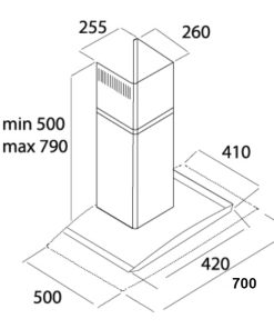 MÁY HÚT MÙI DMESTIK ES8070 DMK