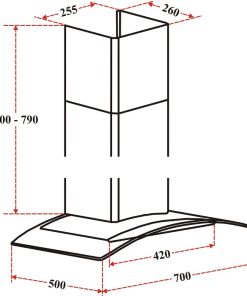 MÁY HÚT MÙI DMESTIK ES8170 DMK