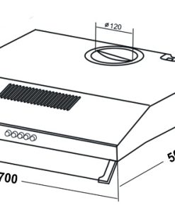 MÁY HÚT MÙI KAFF KF-8730B