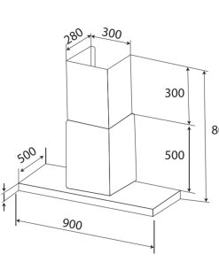 MÁY HÚT MÙI KAFF KF-90RH - 14 MÁY HÚT MÙI KAFF KF-90RH