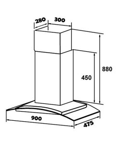 MÁY HÚT MÙI KAFF KF-GB 901