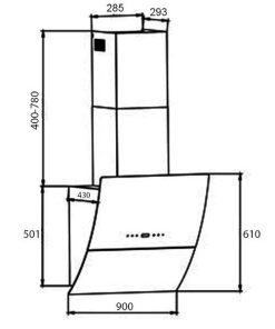 MÁY HÚT MÙI KOCHER K-2080E - 5 MÁY HÚT MÙI KOCHER K-2080E