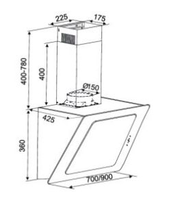 MÁY HÚT MÙI KOCHER K-2080V-70