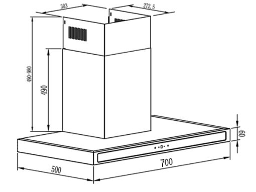 MÁY HÚT MÙI KOCHER K-225D-70