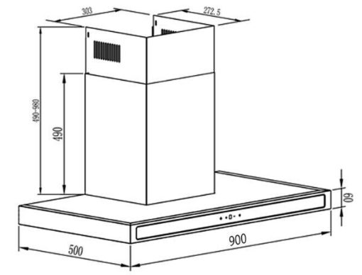 MÁY HÚT MÙI KOCHER K-225D-90