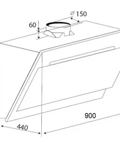 Máy hút mùi tự động KAFF KF AT90LH - 8 MÁY HÚT MÙI TỰ ĐỘNG KAFF KF AT90LH