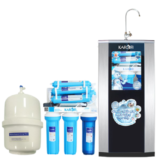 MÁY LỌC NƯỚC KAROFI ERO80 - 10 CẤP CÓ TỦ IQ CAO CẤP (ĐÈN UV + ORP)