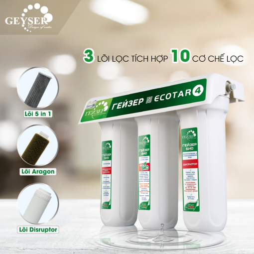 MÁY LỌC NƯỚC NANO GEYSER ECOTAR 4 NEW 2018