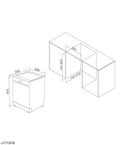MÁY RỬA CHÉN ÂM TỦ MALLOCA WQP12-J7713FB