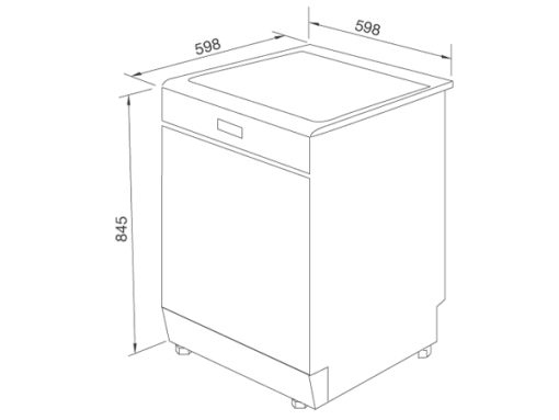 MÁY RỬA CHÉN MALLOCA MDW14-S10TFT