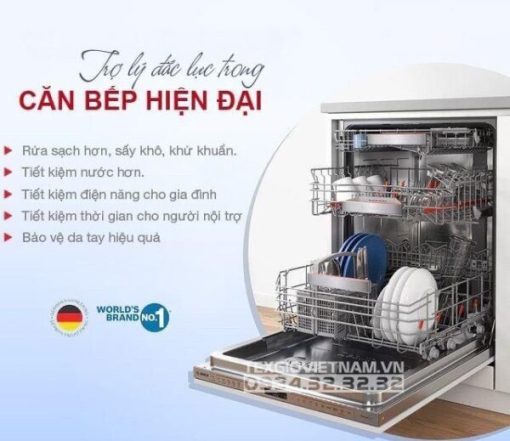 MÁY RỬA CHÉN TEXGIO TGWF98SB 8 BỘ KẾT NỐI WIFI SẤY KHÍ NÓNG DIỆT KHUẨN UV