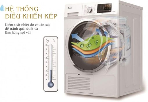 MÁY SẤY QUẦN ÁO NGƯNG TỤ TEXGIO TGDC805 8KG