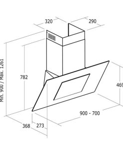 Máy Hút Mùi Cata THALASSA 900 XGBK/D
