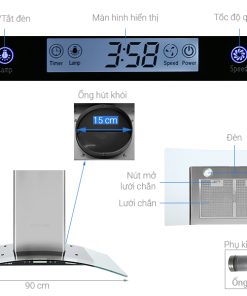 Máy hút mùi Kocher K-228S-90