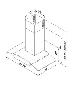 Máy hút mùi áp tường Malloca Delta-K890V - 5 Máy hút mùi áp tường Malloca Delta-K890V