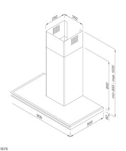 Máy hút mùi áp tường Malloca Zeta K1573