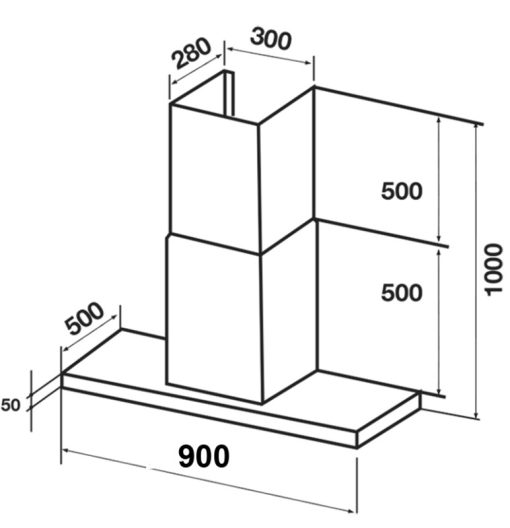Máy hút mùi độc lập KAFF KF-IS991GH