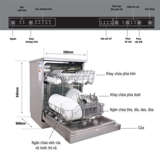 Máy rửa bát Kocher KDEU-8818