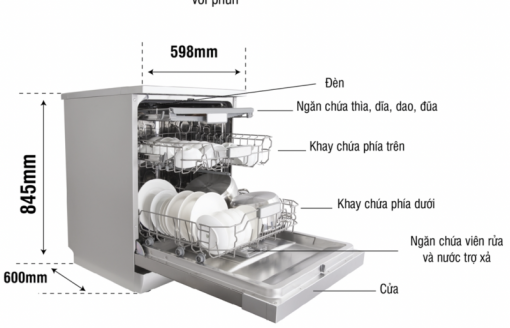 Máy rửa bát Kocher KDEU-8835BL