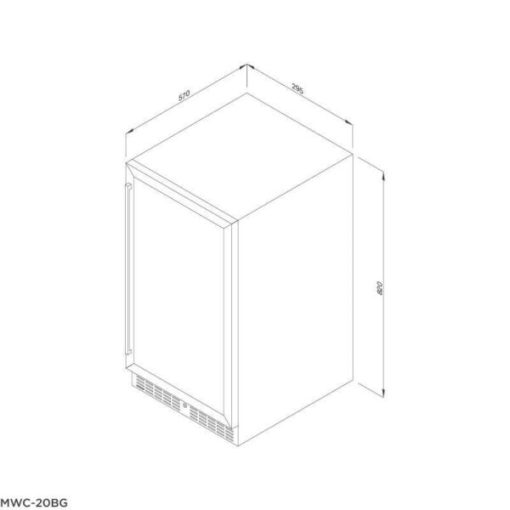 TỦ RƯỢU 20 CHAI MALLOCA MWC 20BG