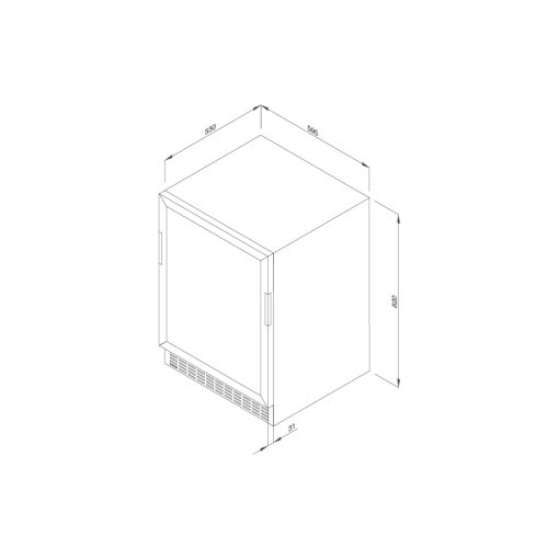 TỦ RƯỢU ĐỘC LẬP HOẶC ÂM TỦ MALLOCA MWC-46BG