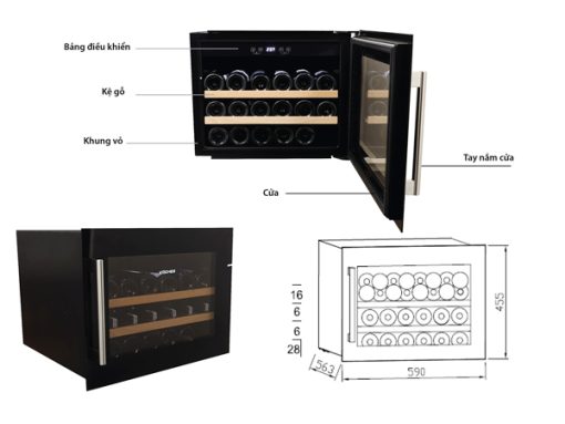 TỦ RƯỢU VANG KOCHER KWEU-1128B
