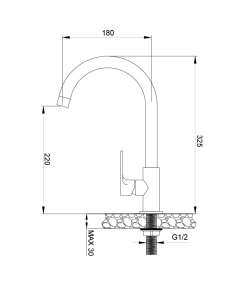 VÒI MẠ CHROME MALLOCA K1603CL