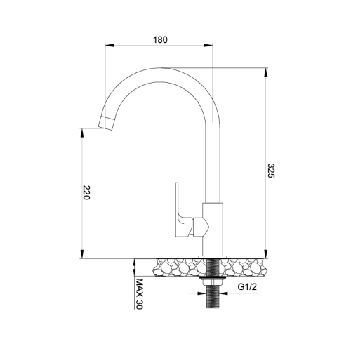 VÒI MẠ CHROME MALLOCA K1603CL
