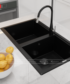 VÒI RỬA BÁT KONOX CURVA BLACK