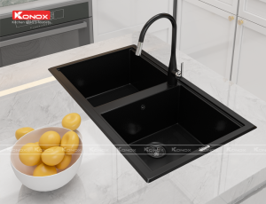 VÒI RỬA BÁT KONOX CURVA BLACK