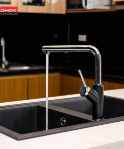 VÒI RỬA BÁT RÚT DÂY KONOX ARTAN BLACK - 18 VÒI RỬA BÁT RÚT DÂY KONOX ARTAN BLACK