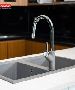 VÒI RỬA BÁT RÚT DÂY KONOX PONTE GREY