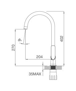 Vòi rửa chén bát Malloca K77C - 4 VÒI RỬA CHÉN BÁT MALLOCA K77C