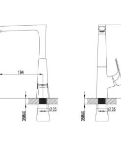 Vòi Rửa Chén Malloca K292C - Mạ chrome - 4 VÒI RỬA CHÉN MALLOCA K292C - MẠ CHROME