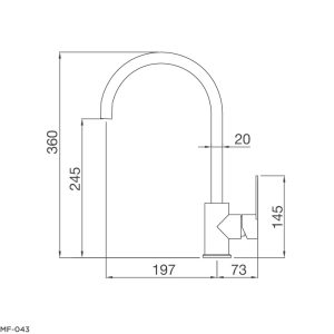 VÒI RỬA CHÉN MALLOCA MF-043