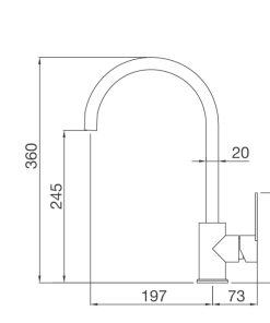 VÒI RỬA CHÉN MALLOCA MF-062 MÀU KEM