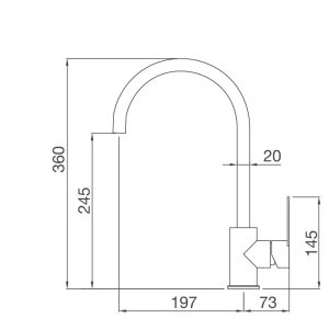 VÒI RỬA CHÉN MALLOCA MF-062 MÀU KEM