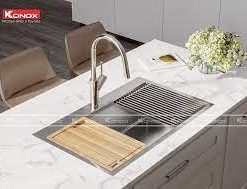 VÒI RỬA BÁT RÚT DÂY KONOX PONTE NICKEL - 16 VÒI RỬA RÚT DÂY BÁT KONOX PONTE NICKEL