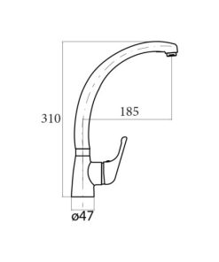 Vòi rửa Cata CBA/A