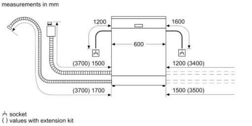 Máy Rửa Bát Độc Lập Bosch HMH.SMS2HAI12E Series 2 - 3