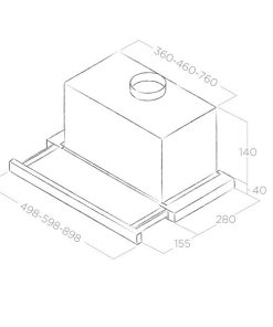 Máy hút mùi Elica ELITE GRIX 90CM - 6 Máy hút mùi Elica ELITE GRIX 90CM - 5