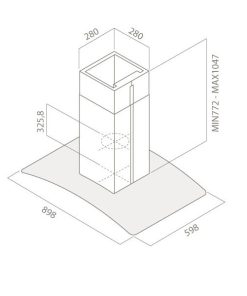Máy hút mùi Elica REEF ISLAND - 8 Máy hút mùi Elica REEF ISLAND - 7