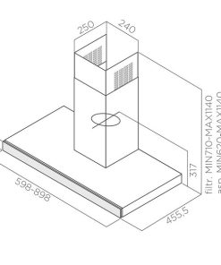 Máy hút mùi Elica JOY WH - 5