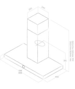 Máy hút mùi Elica LOL IX 90 - 6 Máy hút mùi Elica LOL IX 90 - 5