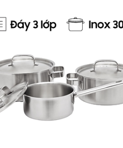 Bộ nồi inox 6 món Malloca SA-2030 - 4 BỘ NỒI INOX 6 MÓN MALLOCA SA-2030