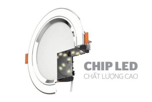 Downlight viền bạc 1 màu Sunhouse SHE-DL01-1/7w-VB - 3