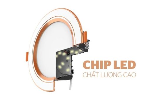 Downlight viền vàng 1 màu Sunhouse SHE-DL02-1/9w-VV - 3
