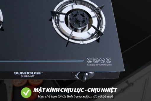 BẾP GAS DƯƠNG KÍNH SUNHOUSE SHB204MT - 5
