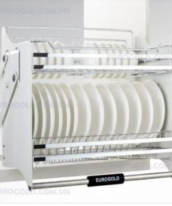 Giá Nâng Hạ Chén Đĩa Inox Mờ Eurogold EVI160